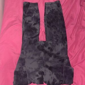 lululemon athletica Black Tie-Dye Leggings
